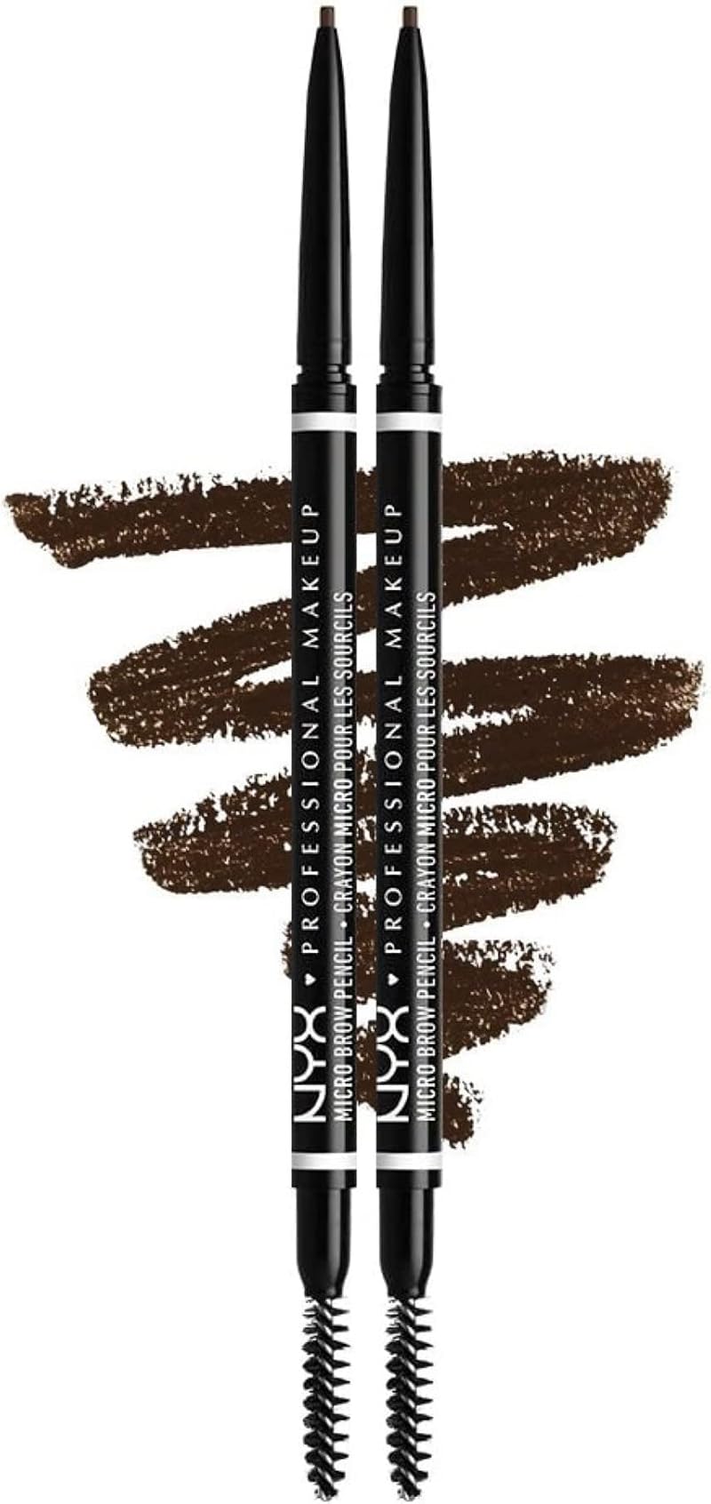 NYX Brow Pencil Micro Dual Ended Espresso Pack of 2