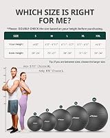 Trideer Exercise Ball Anti Burst Gym Ball 330 lb with Pump Yoga Pilates view 9