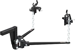 CURT 17352 Deep Drop Trunnion Weight Distribution Hitch, Up to 10K, 2-Inch Shank