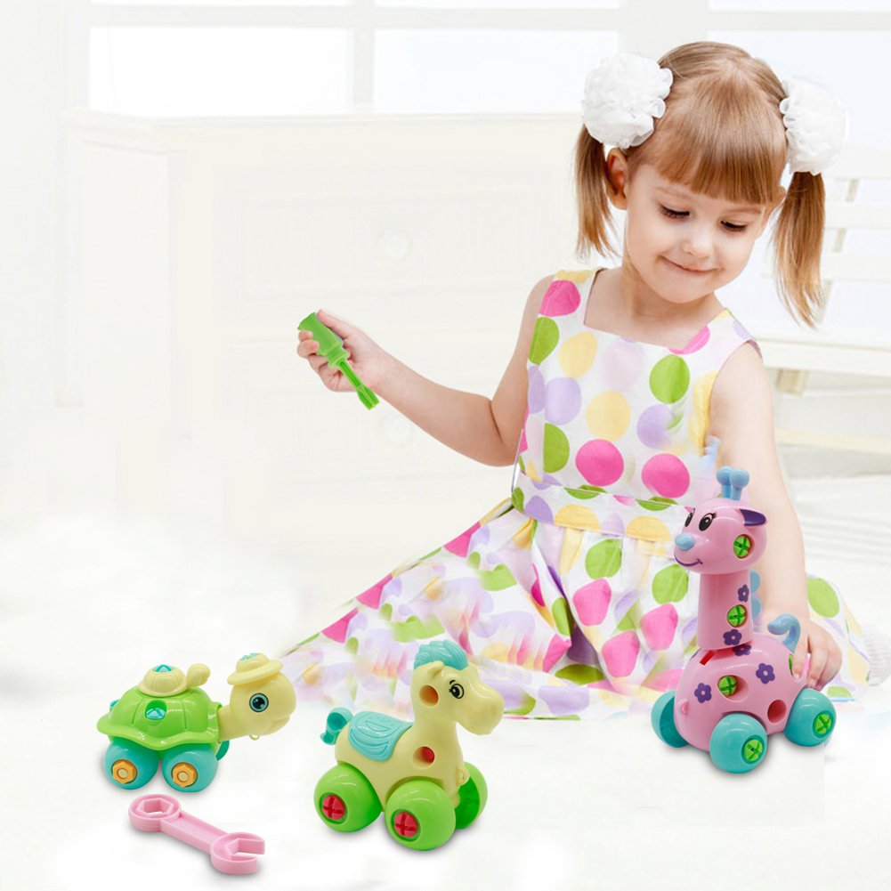 Nuheby Giochi Da Assemblare Animali Assemblare Animali Plastica Per Bambini Gioco Educativo 3,4,5,6 Anni