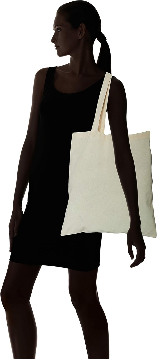 Cotton Bags, Tote, Natural Colour ***Pack of 10*** 38cm x 42cm, Long Handle. Reusable Grocery Bags, DIY, 5 oz Cotton Canvas - Image 4
