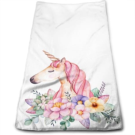 unicorn bath towel