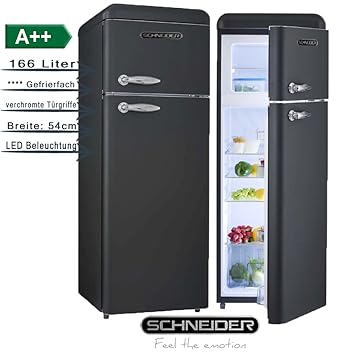 Schneider sl210b Retro Diseño nevera y congelador Combinación ...