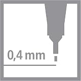 STABILO Point 88 Fineliner Pack of 10 Orange 0.4mm Hexagonal Grip view 8