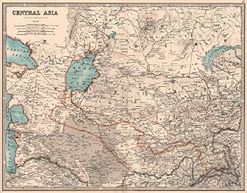 Central Asia Russian Turkestan Khiva Bukhara Aral Sea Johnston