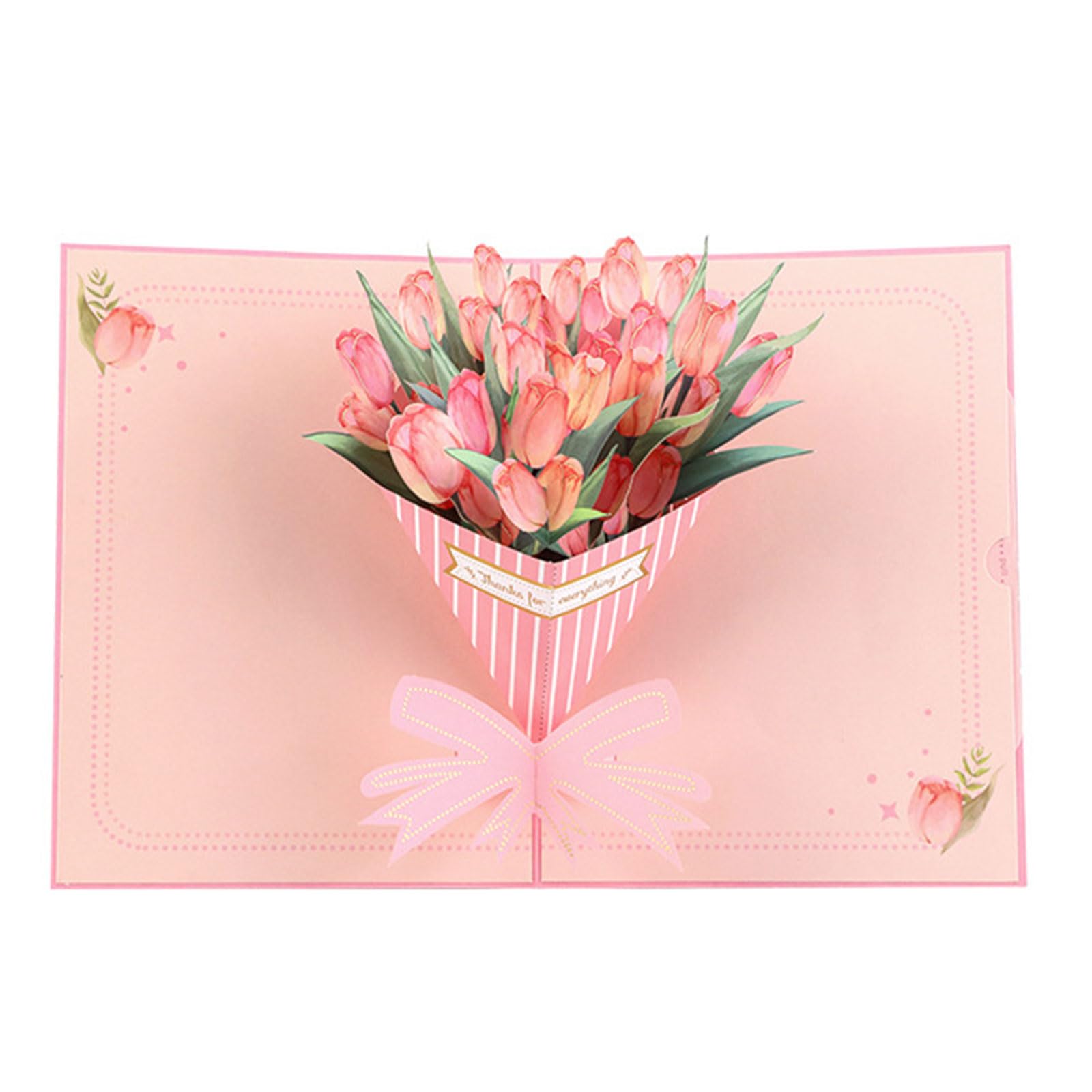 Mua 3D ポップアップカードチューリップの花束ポップアップ誕生日