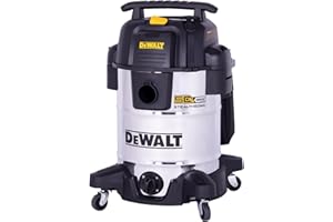 DEWALT 10 Gallon STEALTHSONIC Wet and Dry Shop Vacuum, Ultra Quiet Heavy Duty With Attachments, Powerful Outdoor Vac for Car, Garage, Workshop, Jobsite, Patio, DXV10S-QT, 5 Peak HP
