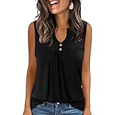 KISSMODA Women's Casual V Neck Tank Top