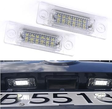 passat b6 number plate light