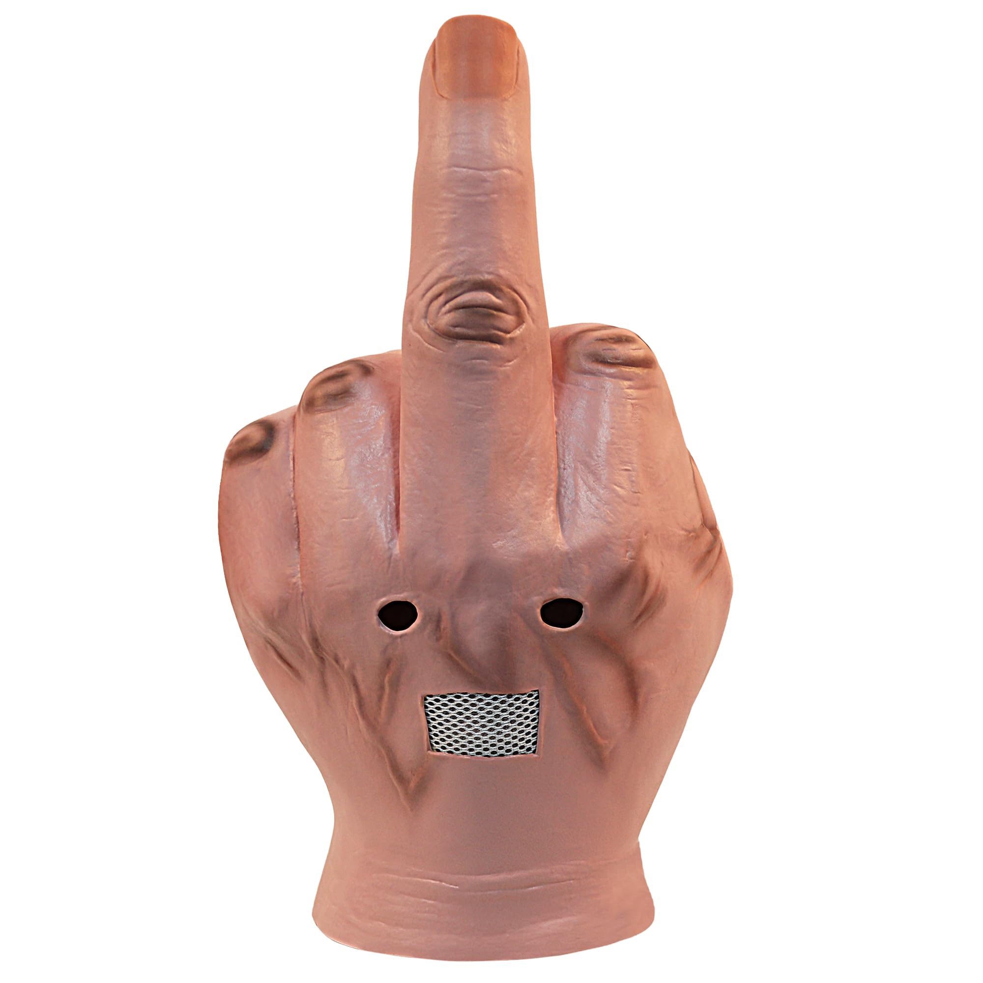 Photo 1 of MOKRY PARTY Middle Finger Funny Head Mask Costume Party Prop Adult Middle Finger Mask