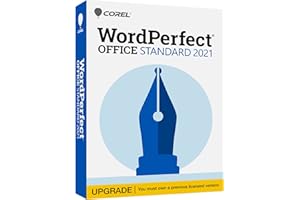 Corel WordPerfect Office Standard Upgrade 2021 | Office Suite of Word Processor, Spreadsheets & Presentation Software [PC Dis