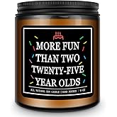 Homsolver 50th Birthday Gifts for Him Her, 9OZ Lavender Scent 50th Birthday Candles for Women Men, Mom, Dad, Friend, Happy Birthday Decorations Candle with More 50 Hours Burn Time, Handmade