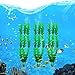 uxcell 3-Piece Plastic Aquarium Underwater Plants Ornament Set, 12.2-Inch, Green