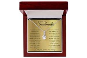 FG Family Gift Mall Gifts For Wife Romantic, Wife Birthday Gift Ideas Necklace, Necklace For Wife From Husband, Message Card and Gift Box, Stainless Steel, Cubic Zirconia
