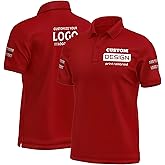 Custom Shirts, Custom Polo, Custom Polo Shirts for Men Personalized Golf Shirts Design Your Own Polos