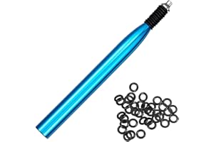 LAIBOREC Wacky Rigging Tool, Fishing Bait Rigs, Wacky Rig Ring Tool with 70PCS Worm O-Rings, Wacky Worm Kit for Senko Neko Finesse Stick Soft Baits