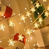 Yummuely Star String Lights 10Ft 20 LED Fairy Lights Battery Operated Waterproof Indoor Outdoor Twinkle Christmas Lights for 