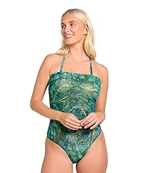 Kiniki Women's Tan Through Tube Swimsuit Swimwear