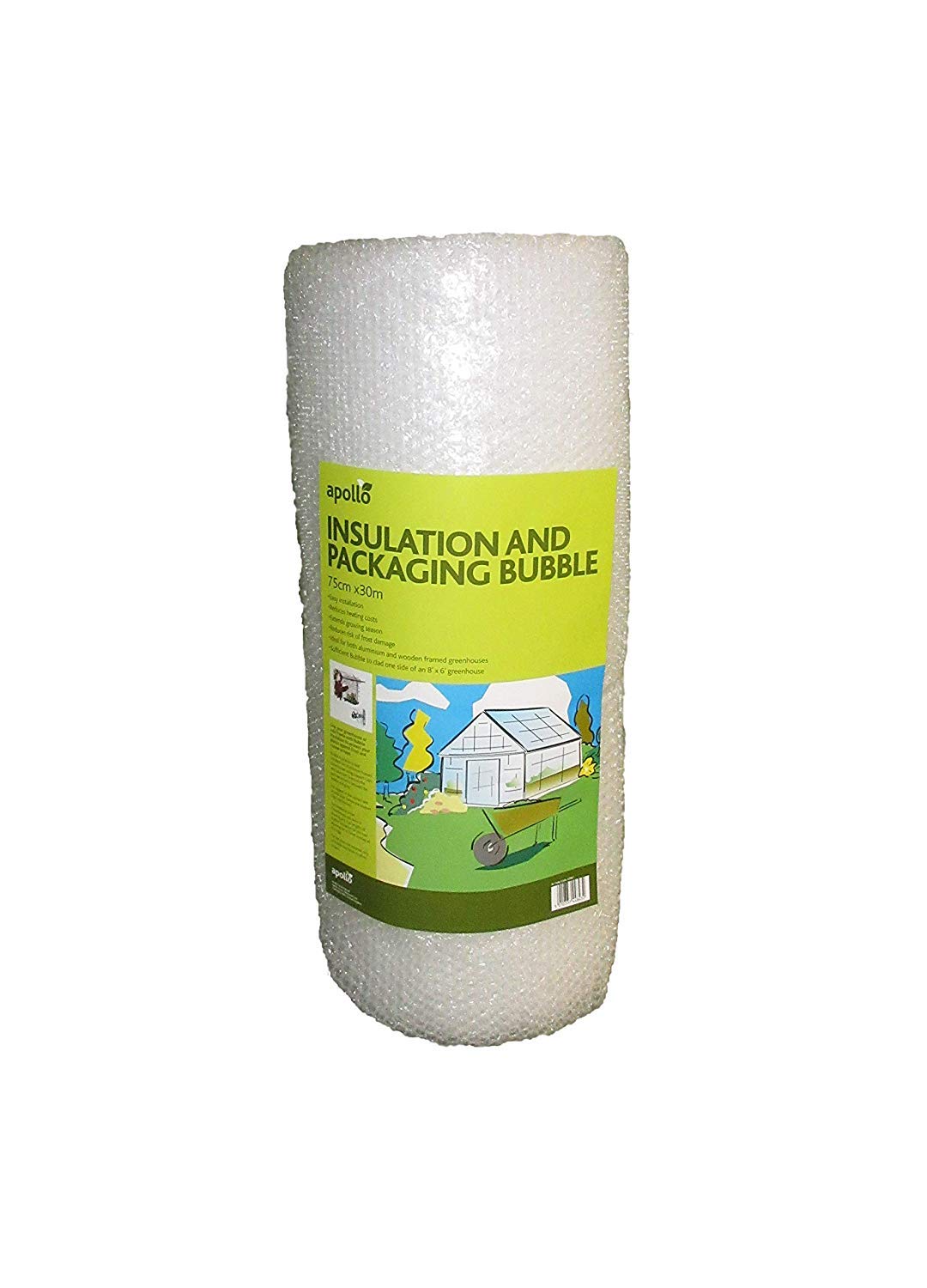 Apollo ABIK30 52567A insulating and packaging bag white 75 cm x 30 m