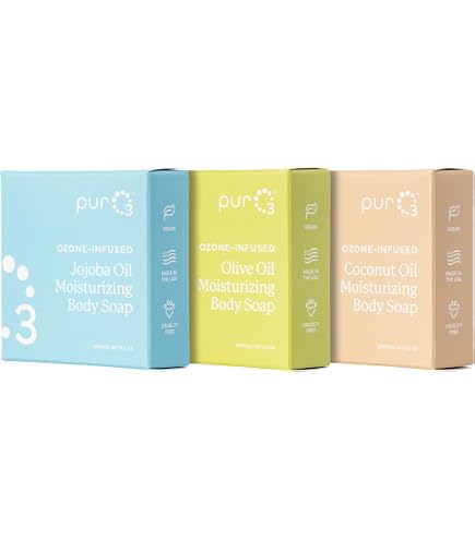 Amazon.com : PurO3 Ozonated Soap Multi-Pack, Handcrafted Organic