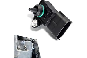 leechio Car Manifold Absolute Pressure Sensor, MAP Air Intake Pressure Sensor OEM # 39300-2B100, for Hyundai Accent Azera Equus Genesis Santa Fe Sonata Tucson KIA Forte Optima Rio Rondo (Black)