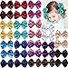 CÉLLOT Party Festival Baby Girls Sparkling Bows Clips 30PCS Glitter Sequins 4