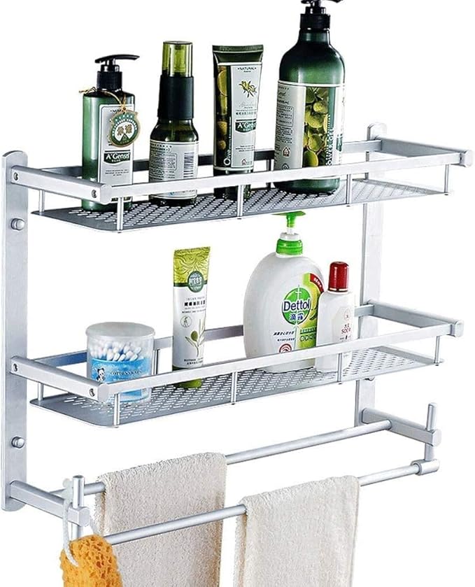 HEWEN-Estanterías Para Baño 3 Niveles De Baño Estante Montado En La