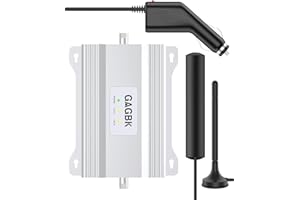 GAGBK Cell Booster for RV, Car Signal Booster for All U.S.Carriers AT&T T-Mobile and More, Cell Booster for Vehicle on Band 12/13/17 5G 4G LTE 3G Car Cellphone Extender for Car Truck RV Trailer FCC Approved