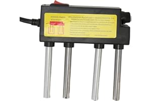 Water Electrolyzer, Quick Water Quality Tester Water Electrolyzer Tester with 4 Test Metal Rods, Portable Digital Water Teste