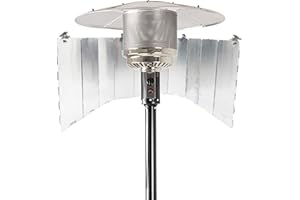 Smokitcen Adjustable Heat Focusing Reflector for Round Natural Gas and Propane Patio Heaters