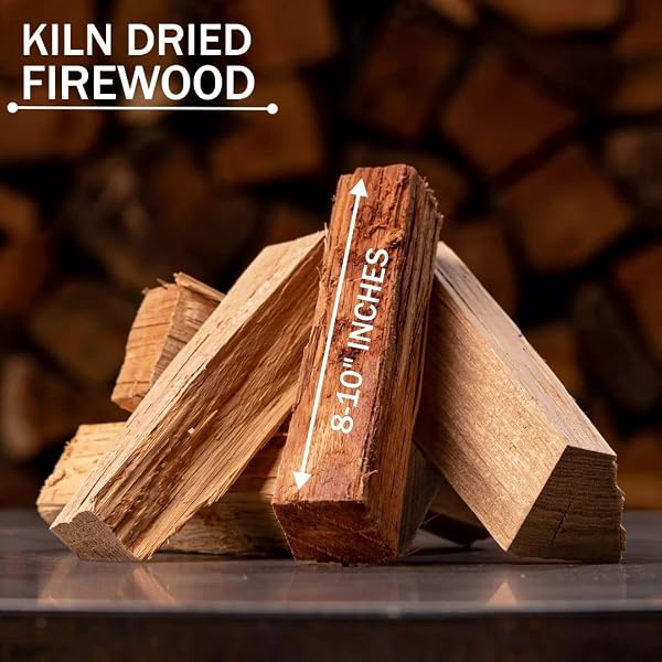 OLD POTTERS KILN DRIED FIREWOOD – HICKORY, 1100 CU. IN, 16-18 LOGS ~ 8″ X 2.5″ LOGS. COOKING WOOD FOR GRILLING, SMOKING, AND FIREPITS, HICKORY.