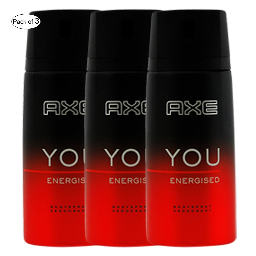 Axe Body Spray You Energized 150 Ml (Pack of 3)