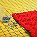 Blocking Mats for Knitting - Precise Grid with 1 inch Squares - Includes 100 T-Pins for Needlepoint and Crochet - Yellow…