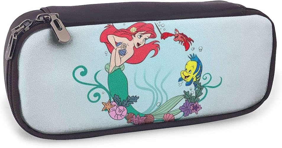 Amazon リトルマーメイド アリエル Pu 革 ペンケース 大容量 おしゃれ 高校生 アニメ 鉛筆 筆箱 漫画 軽量 通学 子供 学生 文具収納 化粧ポーチ 多機能 男女兼用 防水 文房具 ダブルジッパー 革のえんぴつ包み Generies シューズ バッグ