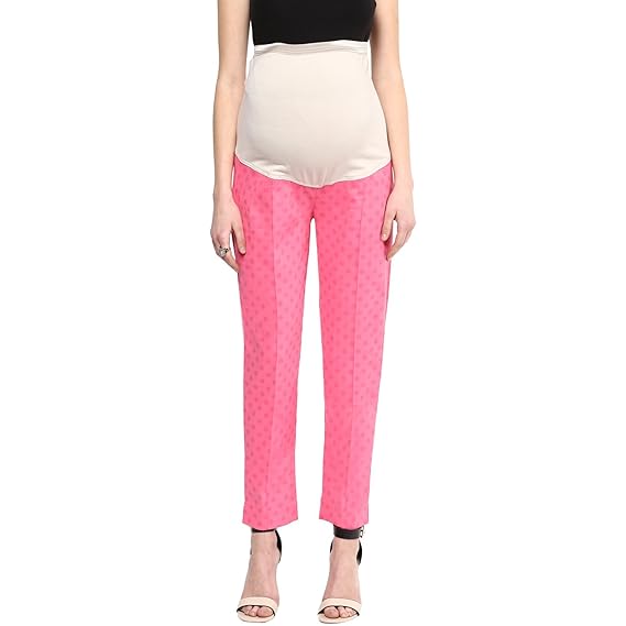 Maternity printed Cotton lycra pant for women
