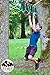 Liv & Jane Co. Ninja Line Obstacle Course - 48' Set for Backyard Ninja Warrior Fun and Fitness for Kids - 8 Attachments with Tree Protectors Included (Black, Long)