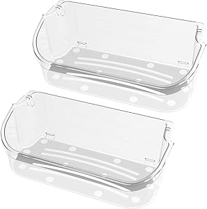 240356402 Refrigerator Replacement Shelves Parts Door Bin Shelf,2-pack Upper Slot Replacement Shelf on Fridge Side,Compatible with Frigidaire/Electrolux, AP2549958, 240430312, 240356416, 240356407