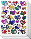 Jazzstick 270 Fun & Colorful Valentine Heart & Flowers Decorative Sticker 10 sheets (VST01A11)