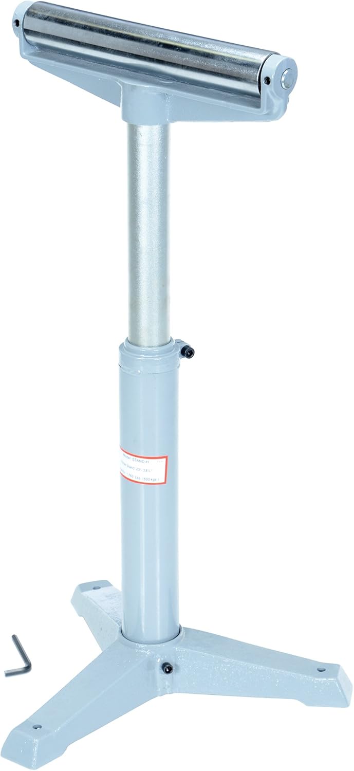Vestil STAND-H 14" Horizontal Deluxe Roller Stand, 23" - 38-1/2" Height, 1760 lbs Capacity: Adjustable Roller Stand: Industrial & Scientific