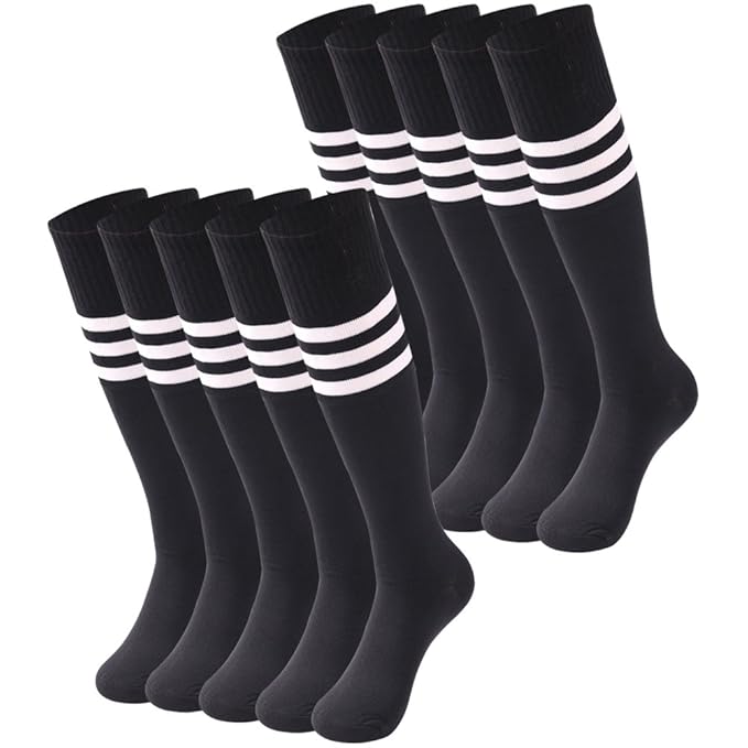 Sports & Fitness Long Tube Soccer Socks Diwollsam Unisex 2/6/10 Pairs