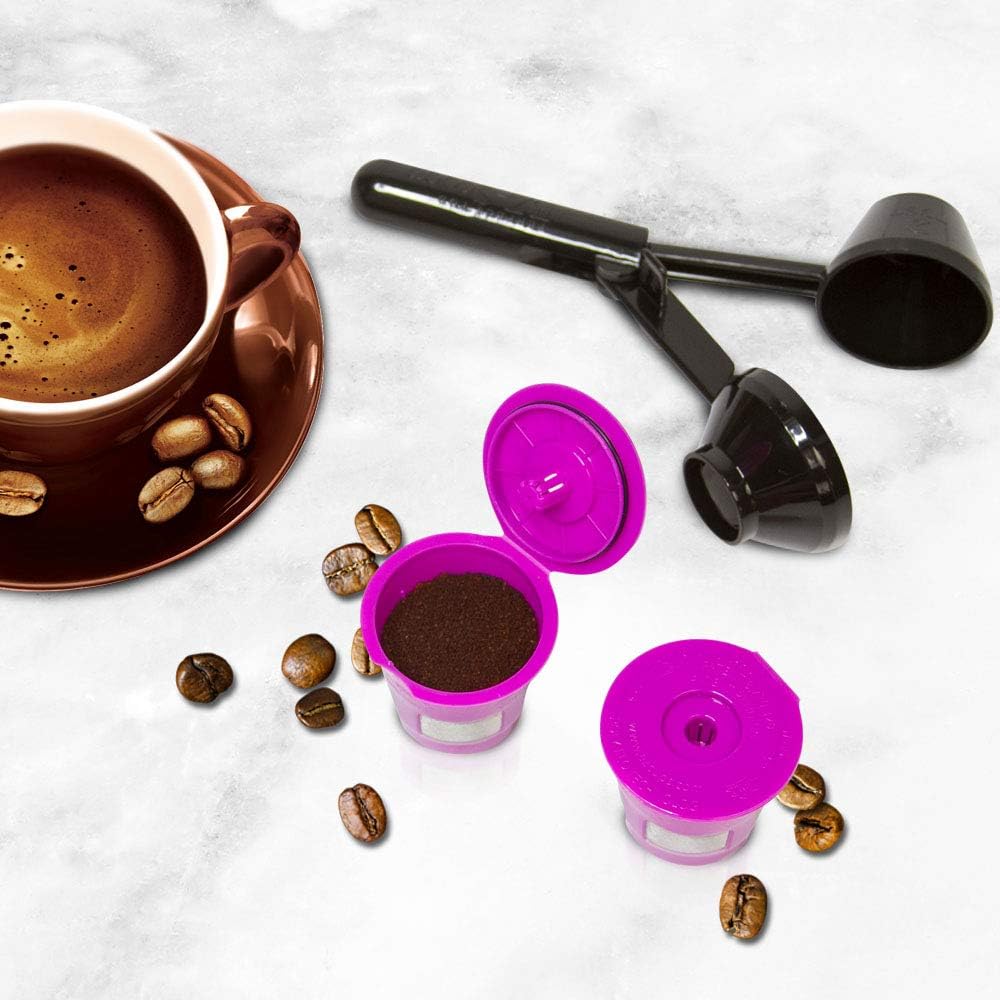 Cafe Fill Value Pack by Perfect Pod | Reusable K Cup Coffee Pod Filters & Coffee Scoop, Compatible with Keurig K-Duo, K-Mini, 1.0, 2.0, K-Series and Select Single Cup Coffee Makers: Kitchen & Dining