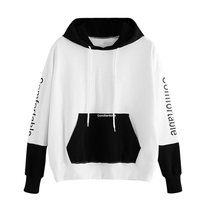 Frauen Kapuzenpullover Bluse,Moonuy Dame 'Comfortable'Print Bequemes Sweatshirt HerbstNew Style Langarm Pullover Tops Bluse F