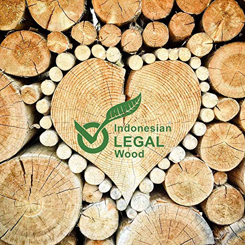 Gartentisch Beistelltisch XL aus massivem Teak Holz - 90 x 90 cm, großer, Quadratischer Holztisch, wetterfest für Garten… – Bild 8