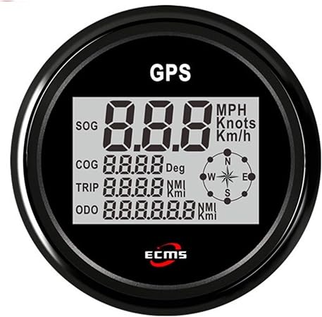 Amazon Gps速度計 ユニバーサル 12v 24v オートゲージ Gpsスピードメーター デジタル Sog Cog Odo Trip メーター オートバイ車トラックボートヨット用 スピードメーター 車 バイク