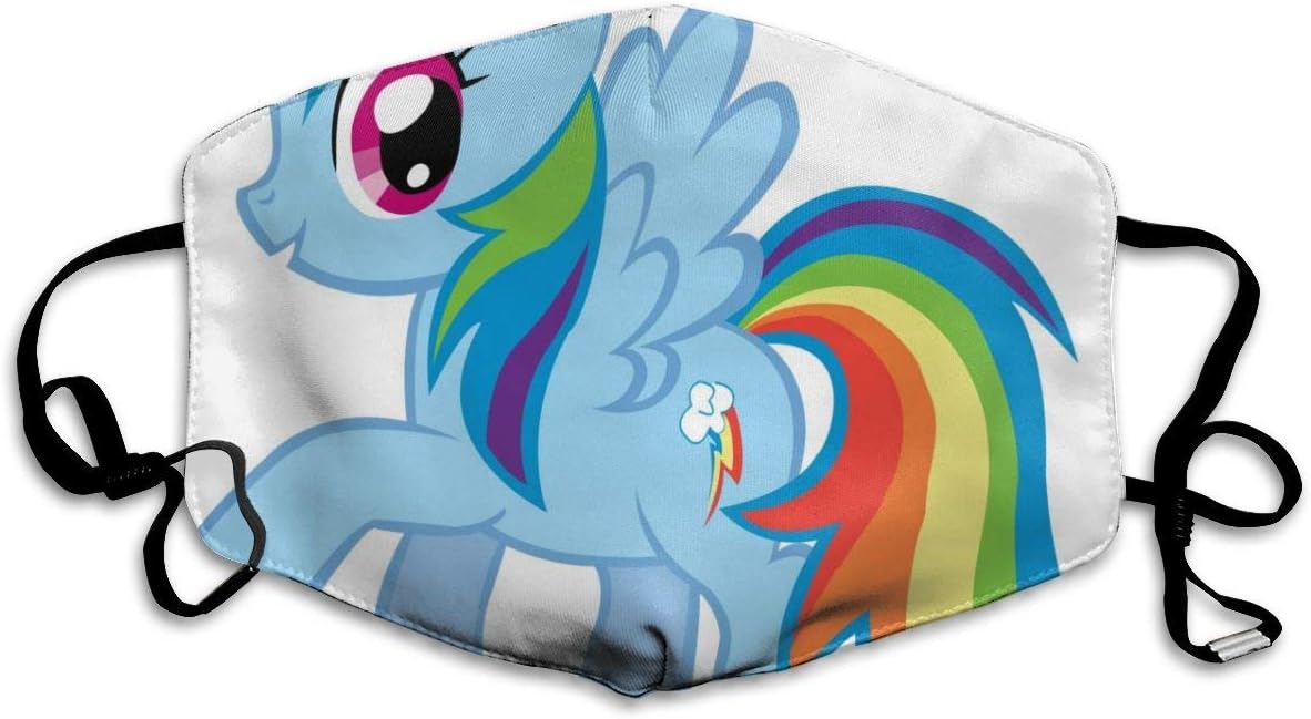 Unicorns and Rainbows Dust Masks Reusable Cotton Breathable Safety Respirator for Outdoor Cycling Face Earloop Masks Dust Pollen Flu Germs Allergens Masks