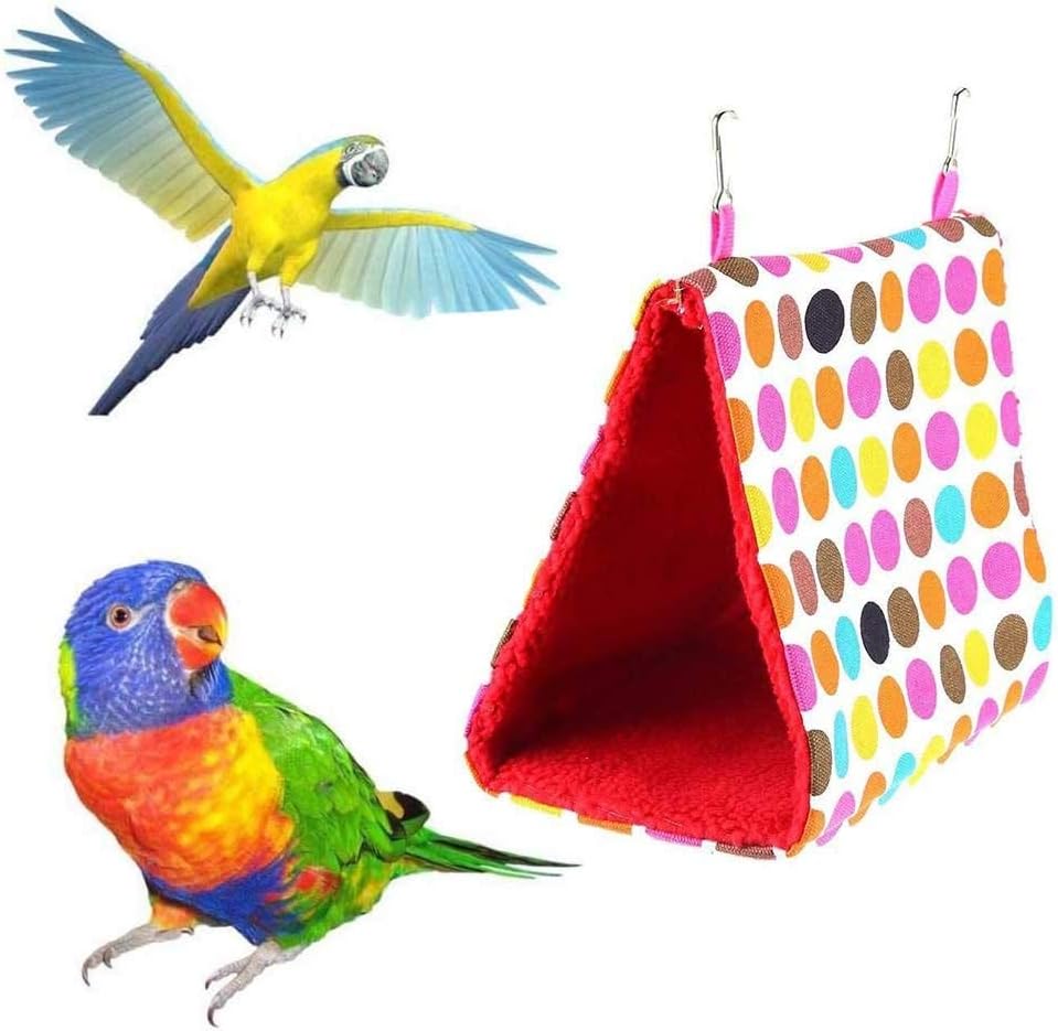 Sleep Bird Hut Toy Triangle Nest Pet Hammock Hang Cave Bed Parrot Tent Cage Pet Supplies Bird