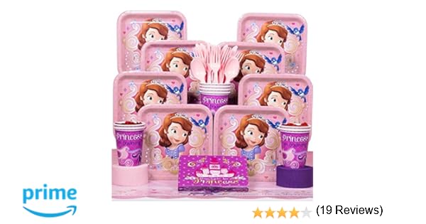 Disney Sofia The First Princess Birthday Party Table Decorating