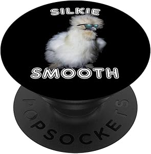 Funny Silkie Chicken Cute Chicken Lover Humor Gift Idea PopSockets PopGrip: Swappable Grip for Phones & Tablets