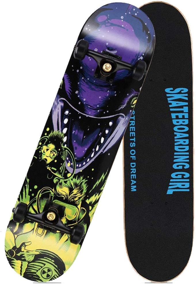 Complete Skateboard Mini Cruiser Deck 31 Inch Variant Monster Pattern
