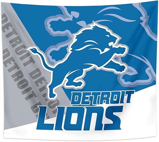 Amazon Com Gloral Hif Detroit Lions Tapestry Wall Decor Room